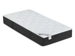 DREAMEA Elektrisch Relaxatiebed-Elektrisch Relaxbed Met Pocketveren En Vormgeheugenmatras Phanes Van - Okin Motoren - Zwart 2 X 90 X 200 Cm