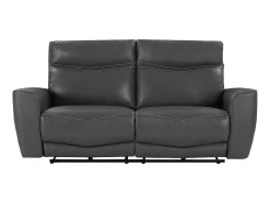 Vente-unique Elektrische Relaxbanken-Elektrische Relax-Driezitsbank Van Antracietgrijs Vaarsleer Damon