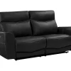 Vente-unique 2En 3-Zitsbank-Elektrische Relax-Driezitsbank Van Zwart Vaarsleer Damon