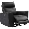 Vente-unique Aanbiedingen: Zitbank & Fauteuil-Elektrische Relax-Fauteuil Van Zwart Vaarsleer Damon