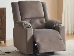 ModernLuxe Aanbiedingen: Zitbank & Fauteuil-Elektrische Relaxfauteuil - Met Thermische Massagefunctie - Voorzien Van 2 Bekerhouders En Afstandsbediening - Taupe