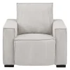 Vente-unique Relaxfauteuil-Elektrische Relaxfauteuil Van Lichtgrijs Ribfluweel Amelio