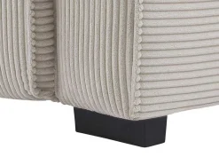 Vente-unique Relaxfauteuil-Elektrische Relaxfauteuil Van Lichtgrijs Ribfluweel Amelio