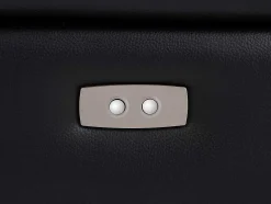 Vente-unique Elektrische Relaxbanken-Elektrische Relax-Tweezitsbank Van Zwart Leer Mesola