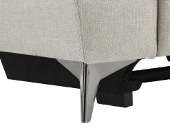 Vente-unique Elektrische Relaxbanken-Elektrische Relax-Zitbank Met 3 Plaatsen In Beige Stof Macari