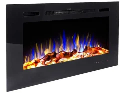 FLAMATECH Haard-Elektrische Sfeerhaard Calbuco - L101,6 X D14 X H54,4 Cm - Zwart