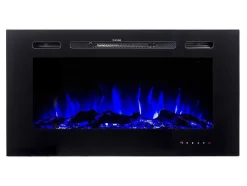 FLAMATECH Haard-Elektrische Sfeerhaard Calbuco - L101,6 X D14 X H54,4 Cm - Zwart