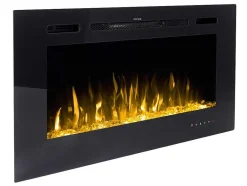 FLAMATECH Haard-Elektrische Sfeerhaard Calbuco - L101,6 X D14 X H54,4 Cm - Zwart