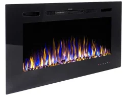 FLAMATECH Haard-Elektrische Sfeerhaard Calbuco - L101,6 X D14 X H54,4 Cm - Zwart