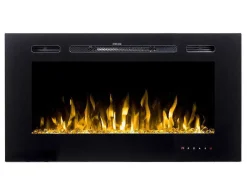 FLAMATECH Haard-Elektrische Sfeerhaard Calbuco - L101,6 X D14 X H54,4 Cm - Zwart