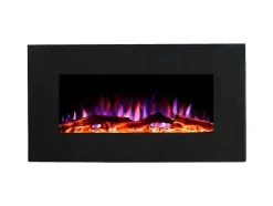FLAMATECH Haard-Elektrische Sfeerhaard Chandela - L84 X D14 X H45 Cm - Zwart