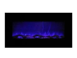 FLAMATECH Haard-Elektrische Sfeerhaard Lalita - L110 X D14 X H49 Cm - Zwart