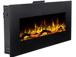 FLAMATECH Haard-Elektrische Sfeerhaard Lalita - L110 X D14 X H49 Cm - Zwart