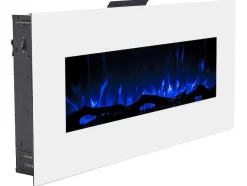FLAMATECH Haard-Elektrische Sfeerhaard Lalita - L110 X D14 X H49 Cm - Wit