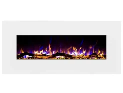 FLAMATECH Haard-Elektrische Sfeerhaard Lalita - L110 X D14 X H49 Cm - Wit