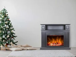 FLAMATECH Haard-Elektrische Sfeerhaard Lopevi - L99 X D25 X H82,5 Cm - Zwart