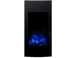 FLAMATECH Haard-Elektrische Sfeerhaard Vulcano - L41 X D13 X H81 Cm - Zwart