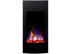 FLAMATECH Haard-Elektrische Sfeerhaard Vulcano - L41 X D13 X H81 Cm - Zwart