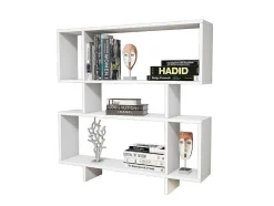 EPIKASA Boekenkast & Vitrine-Fabiola Boekenkast, Wit, 100X22X111 Cm,