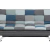 Vente-unique 2En 3-Zitsbank-Faita Slaapbank Patchwork Veelkleurig.