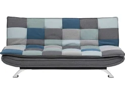 Vente-unique 2En 3-Zitsbank-Faita Slaapbank Patchwork Veelkleurig.