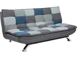 Vente-unique 2En 3-Zitsbank-Faita Slaapbank Patchwork Veelkleurig.