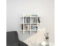 Homemania Boekenkast & Vitrine-Farley Plank, Wit, 75X27X75 Cm, Epikasa