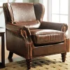 LINEA SOFA Fauteuil Leer-Fauteuil 100% Leer Edouard - Bruin
