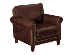 LINEA SOFA Fauteuil Leer-Fauteuil Cassandra Van Lived-In Leer - Bruin
