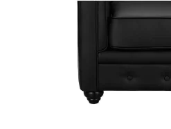 Vente-unique Fauteuil Kunstleer-Fauteuil Chesterfield Van Kunstleer - Wit