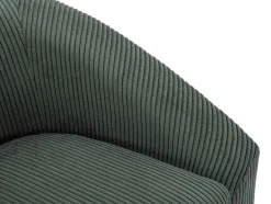 Vente-unique Fauteuil Stof Fluweel / Suedine-Fauteuil In Groen Ribfluweel Ossana