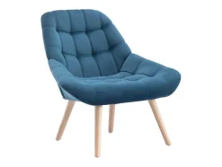 Vente-unique Fauteuil Stof Fluweel / Suedine-Fauteuil Van Blauwgroen Fluweel - Luosto
