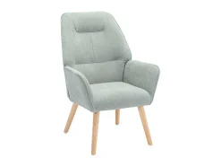Vente-unique Fauteuil Stof-Fauteuil Van Blauwgroene Stof Osimo