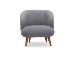 PASCAL MORABITO Fauteuil-Fauteuil Van Boucle Stof - Antraciet - Janina