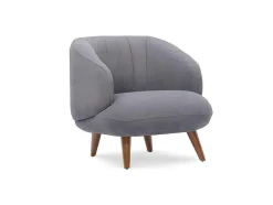 PASCAL MORABITO Fauteuil-Fauteuil Van Boucle Stof - Antraciet - Janina