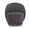 PASCAL MORABITO Fauteuil-Fauteuil Van Boucle Stof - Antraciet - Elfira