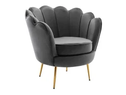 PASCAL MORABITO Fauteuil Stof Fluweel / Suedine-Fauteuil Van Fluweel Dandelion - Antraciet - Van