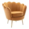PASCAL MORABITO Fauteuil Stof Fluweel / Suedine-Fauteuil Van Fluweel Dandelion - Mosterdgeel - Van