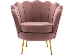 PASCAL MORABITO Fauteuil Stof Fluweel / Suedine-Fauteuil Van Fluweel Dandelion - Roze - Van