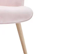 Vente-unique Fauteuil Stof Fluweel / Suedine-Fauteuil Van Roze Velours Vately