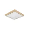 EPIKASA Plafondlamp-Finn Plafondlamp, Eik, Chroom, Wit, 40X40X6,5 Cm,