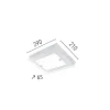 EPIKASA Plafondlamp-Finn Plafondlamp, Eik, Chroom, Wit, 29X21X6,5 Cm,