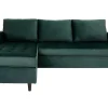 House Nordic Zitbank-Firenze Chaise Longue Bank Velours, Groen.
