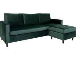House Nordic Zitbank-Firenze Chaise Longue Bank Velours, Groen.