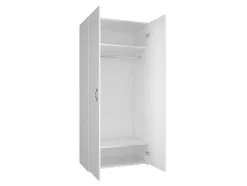 EPIKASA Kledingkast-Flavia Kledingkast, Wit, 80X47X180 Cm,