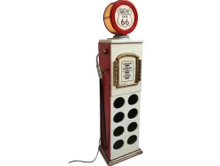 OZAIA Opbergaccessoire-Flessenrek Met Lamp 8 Flessen - H.112 Cm - Wit - Pomp Links - Drive-In
