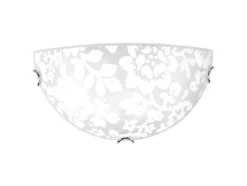 EPIKASA Aanbiedingen: Woonaccessoires-Floryda Plafondlamp, Chroom, Wit, 30X9X15 Cm,