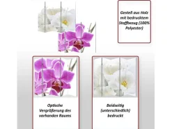 Vente-unique Kamerscherm-Foto Scherm Bagheria, 180X200Cm, Orchid