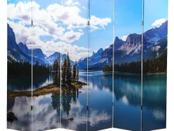 Vente-unique Kamerscherm-Foto Scherm Mcw-A83, 180X244Cm Lake