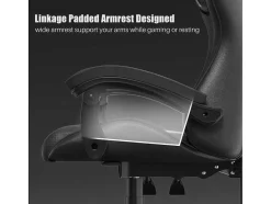 Vente-unique Bureaustoel-Gaming- En Bureaustoel Ergonomische Computerbureaustoel Met Hoofdsteun En Lumbale Ondersteuning